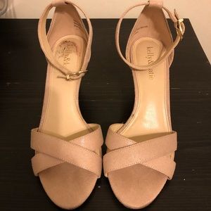 Nude heels sandals